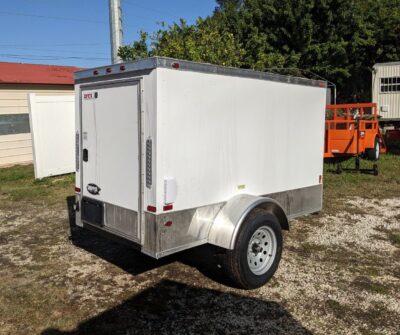 Douglas Trailers 4x8 SA Trailer - Black, Rear Swing Door - Image 7