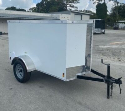 Douglas Trailers 4x8 SA Trailer - Black, Rear Swing Door - Image 9