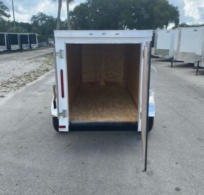 Douglas Trailers 4x8 SA Trailer - Black, Rear Swing Door - Image 5