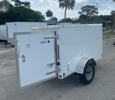 Douglas Trailers 4x8 SA Trailer - Black, Rear Swing Door - Image 7