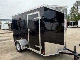 Douglas Trailers  6x10SAL - Blk, R, RV, +3 Height, 4xFloor D-Ring, ATP Fenders