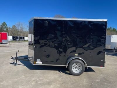 Douglas Trailers 6x10 SA Trailer - Black, Ramp, Side Door - Image 3