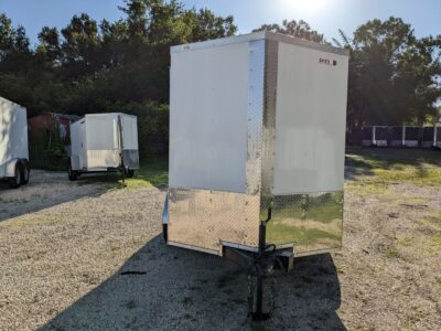 Douglas Trailers 6x10 TA Trailer - White, Ramp, Side Door - Image 10