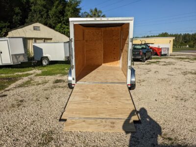 Douglas Trailers 6x10 TA Trailer - White, Ramp, Side Door - Image 5