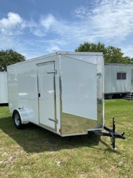Douglas Trailers  6x12SAL - Wh .080 Poly, R, RV, +3 Height
