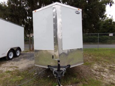Douglas Trailers 6x14 SA Trailer - White, Ramp, Side Door - Image 8