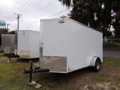 Douglas Trailers 6x14 SA Trailer - White, Ramp, Side Door - Image 7