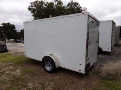 Douglas Trailers 6x14 SA Trailer - White, Ramp, Side Door - Image 5