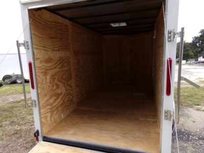 Douglas Trailers 6x14 SA Trailer - White, Ramp, Side Door - Image 4