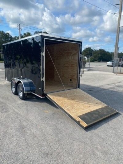 Douglas Trailers 6x14 TA Trailer - Black, Ramp, Side Door - Image 4