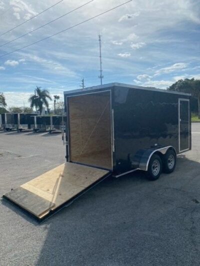 Douglas Trailers 6x14 TA Trailer - Black, Ramp, Side Door - Image 7