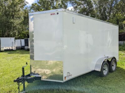 Douglas Trailers 6x14 TA Trailer - White, Ramp, Side Door - Image 2