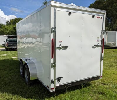 Douglas Trailers 6x14 TA Trailer - White, Ramp, Side Door - Image 4