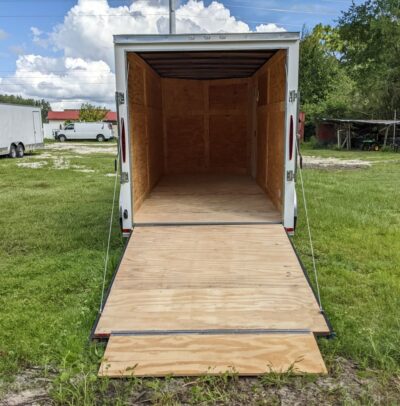 Douglas Trailers 6x14 TA Trailer - White, Ramp, Side Door - Image 5