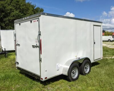 Douglas Trailers 6x14 TA Trailer - White, Ramp, Side Door - Image 7