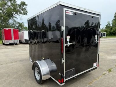 Douglas Trailers 6x8 SA Trailer - Black, Ramp - Image 4