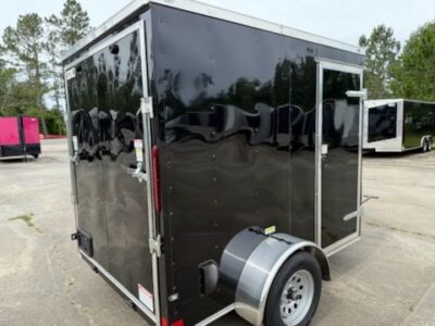 Douglas Trailers 6x8 SA Trailer - Black, Ramp - Image 3