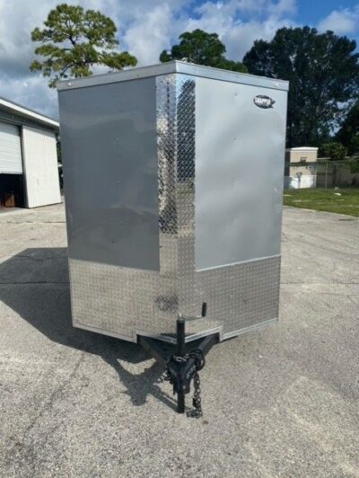 Douglas Trailers 6x8 SA Trailer - White, Ramp - Image 10