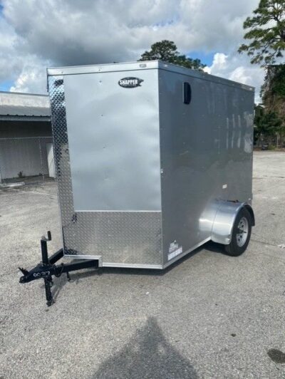 Douglas Trailers 6x8 SA Trailer - White, Ramp - Image 2