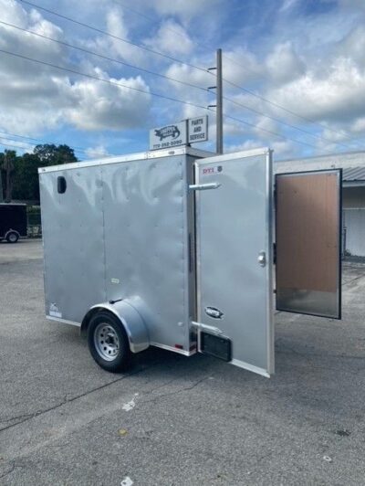 Douglas Trailers 6x8 SA Trailer - White, Ramp - Image 4