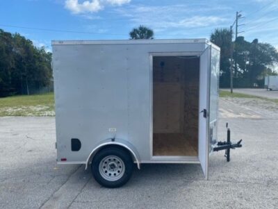 Douglas Trailers 6x8 SA Trailer - White, Ramp - Image 8