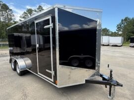 Douglas Trailers  7x16TA2L - Blk .080 Poly, R, RV, Standard 2x4