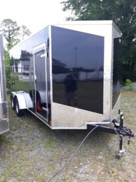 Douglas Trailers  7x16TA2L - Blk .080 Poly, R, RV, Standard 2x4, +12 Height