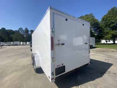 Douglas Trailers 7x16 TA Trailer - White, Ramp, Side Door - Image 4