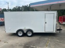 Douglas Trailers  7x16TA2L - White .080 Poly, R, RV, Standard 2x4, +3 Height