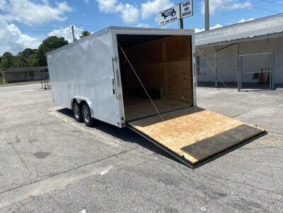 Douglas Trailers 8.5x20 TA Trailer - White, Ramp, Side Door - Image 4