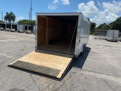 Douglas Trailers 8.5x20 TA Trailer - White, Ramp, Side Door - Image 6