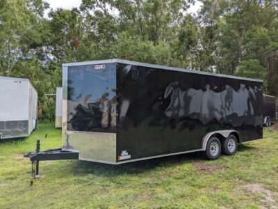 Douglas Trailers 8.5x20 TA Trailer - Black, Ramp, Side Door - Image 10