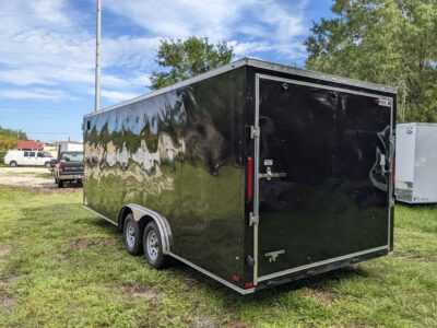 Douglas Trailers 8.5x20 TA Trailer - Black, Ramp, Side Door - Image 6