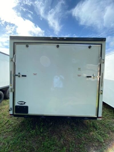 Douglas Trailers 8.5x20 TA Trailer - White, Ramp, Side Door, 6" Extra Height - Image 6