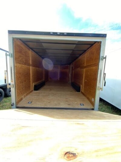 Douglas Trailers 8.5x20 TA Trailer - White, Ramp, Side Door, 6" Extra Height - Image 5