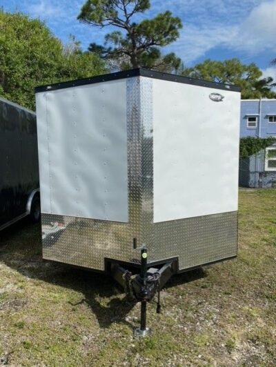 Douglas Trailers 8.5x24 TA Trailer - White, Ramp, Side Door - Image 6