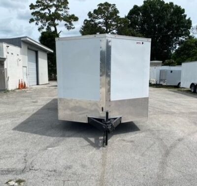 Douglas Trailers 8.5x24 TA Trailer - White, Ramp, Side Door - Image 4