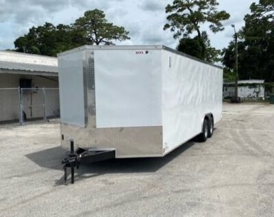 Douglas Trailers 8.5x24 TA Trailer - White, Ramp, Side Door - Image 3