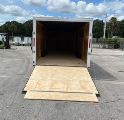 Douglas Trailers 8.5x24 TA Trailer - White, Ramp, Side Door - Image 10
