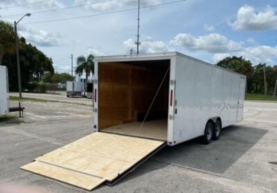 Douglas Trailers 8.5x24 TA Trailer - White, Ramp, Side Door - Image 8