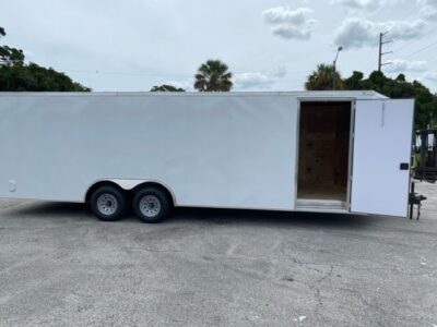 Douglas Trailers 8.5x24 TA Trailer - White, Ramp, Side Door - Image 7
