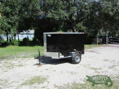 South Georgia Cargo 4x6 SA Trailer - Black, Single Door - Image 2