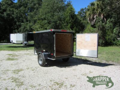 South Georgia Cargo 4x6 SA Trailer - Black, Single Door - Image 4