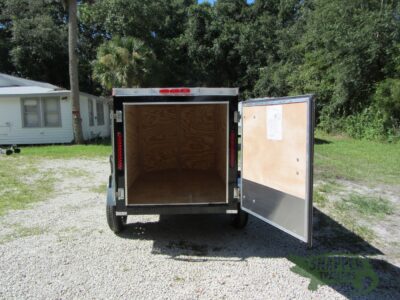 South Georgia Cargo 4x6 SA Trailer - Black, Single Door - Image 6