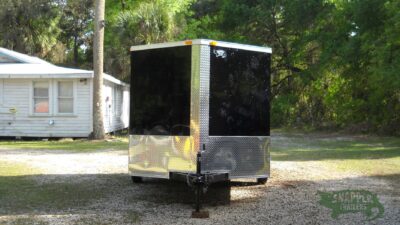 South Georgia Cargo 7x12 SA Trailer - Black, Ramp, Side Door - Image 13