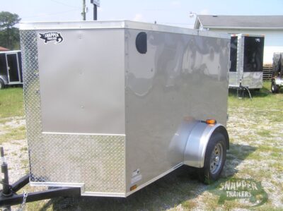 Quality Cargo 5x8 SA Trailer - Champagne, Double Doors, Side Door, Side Vents - Image 2