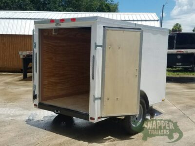 Quality Cargo 5x8 SA Trailer - White, Double Barn Doors - Image 8