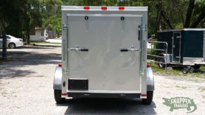Quality Cargo 5x10 SA Trailer - Silver Frost, Ramp, Side Door, Roof Vent - Image 7