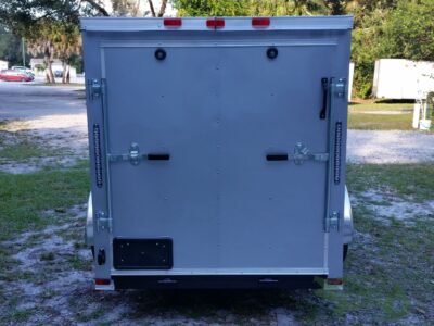 Quality Cargo 5x10 SA Trailer - Silver Frost, Ramp, Side Door, Side Vents - Image 7