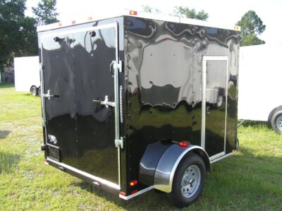 Quality Cargo 6x8 SA Trailer - Black, Ramp, Side Door, Extra Height - Image 9